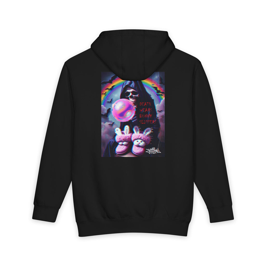 Grim Reaper Bubblegum Graphic Hoodie — Dark Streetwear Pullover
