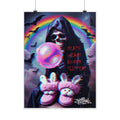 Death Wears Bunny Slippers Poster