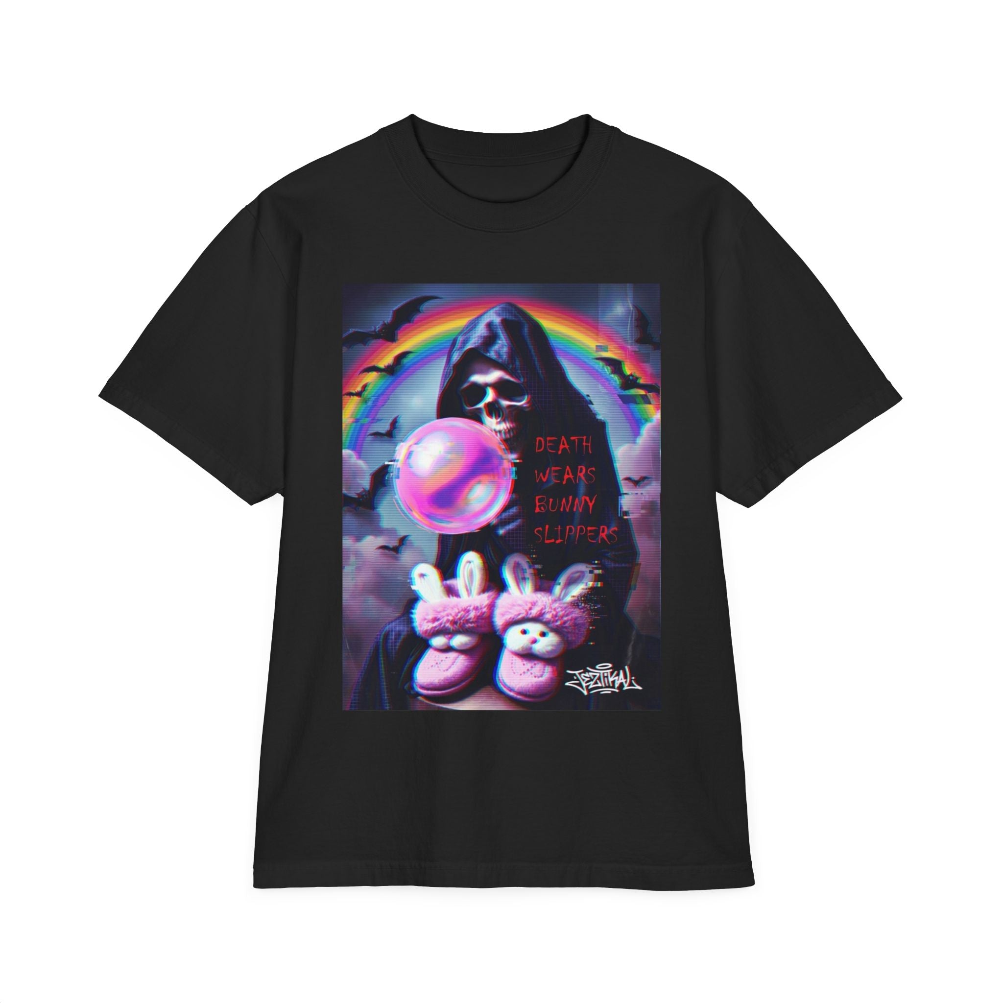 Grim Reaper Bubblegum T-Shirt – Death Is Just Another Adventure Graphic Tee